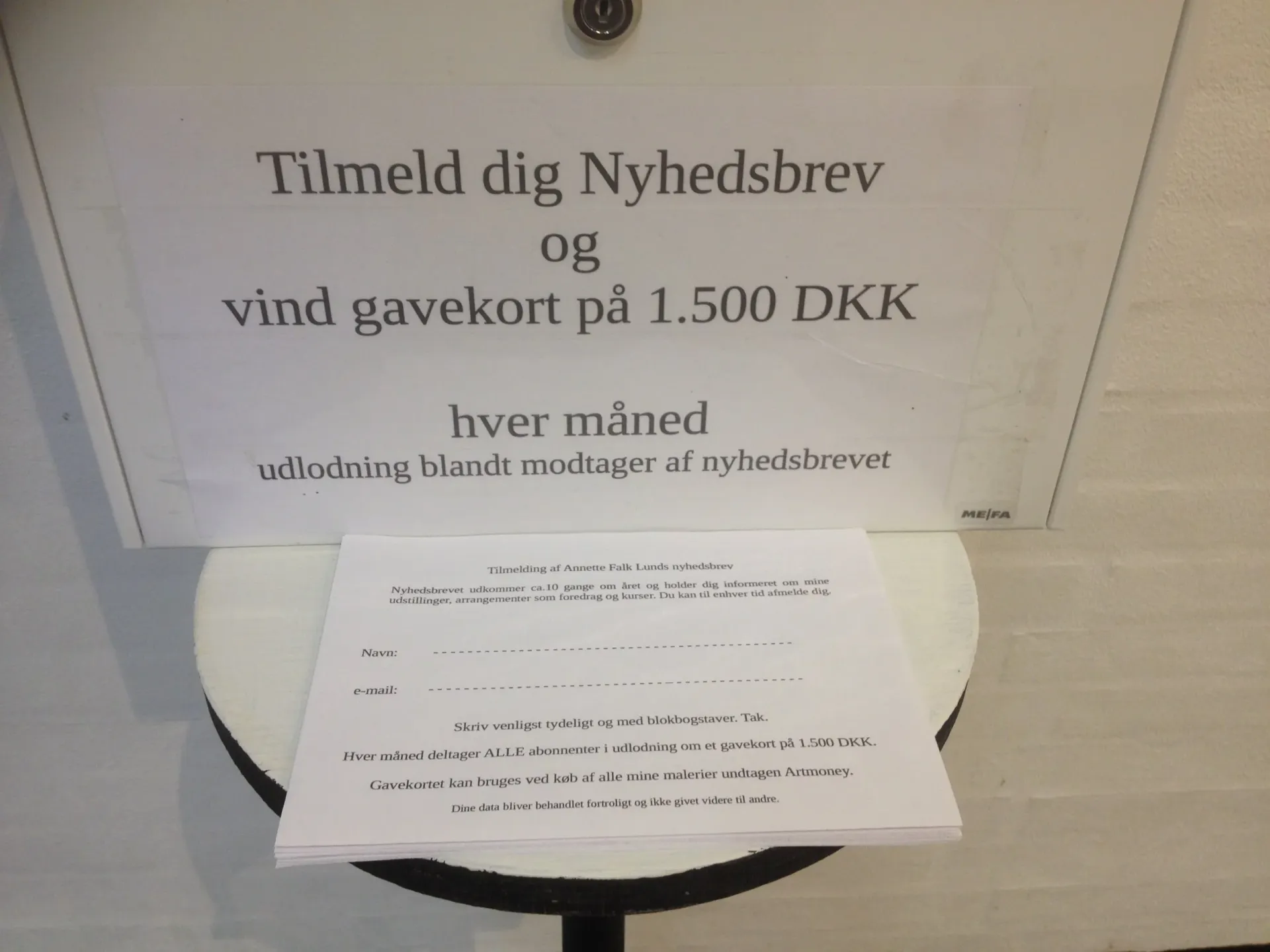Gavekort på 1.500 DKK