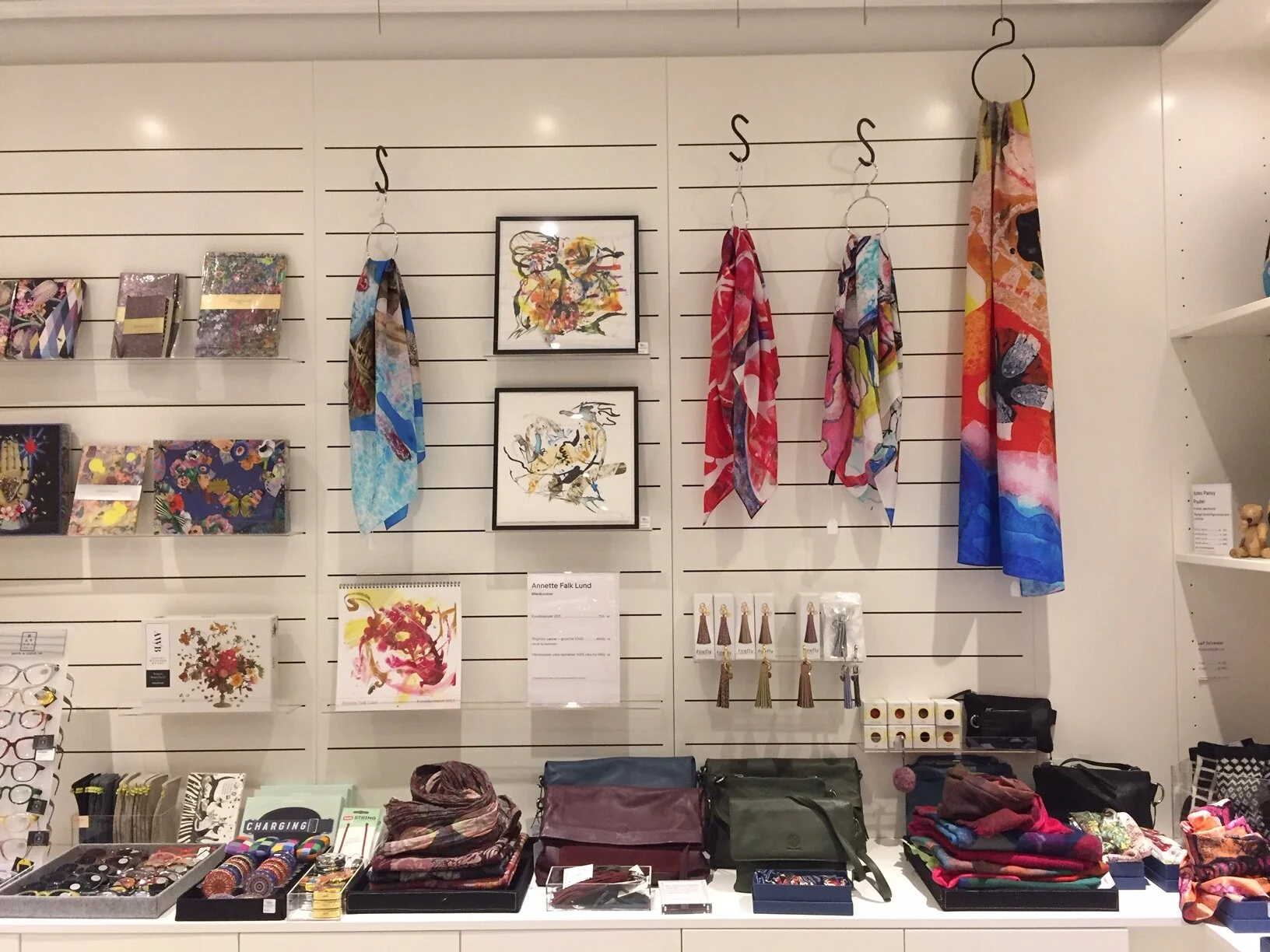 A selection of my works at Kunsten Shop in Aalborg!